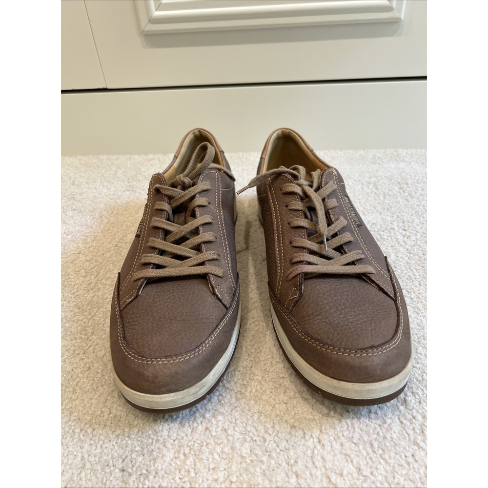 Mephisto Sneakers Mens 10 Ludo Shoes Brown Nubuck Comfort Walking Casual Lace Up - Picture 2 of 10